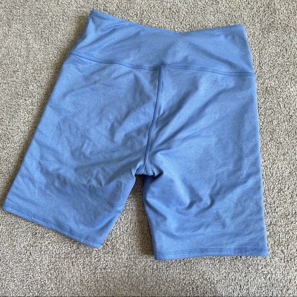 Alo yoga high waist glitter bike short marina blue - Picture 6 of 8